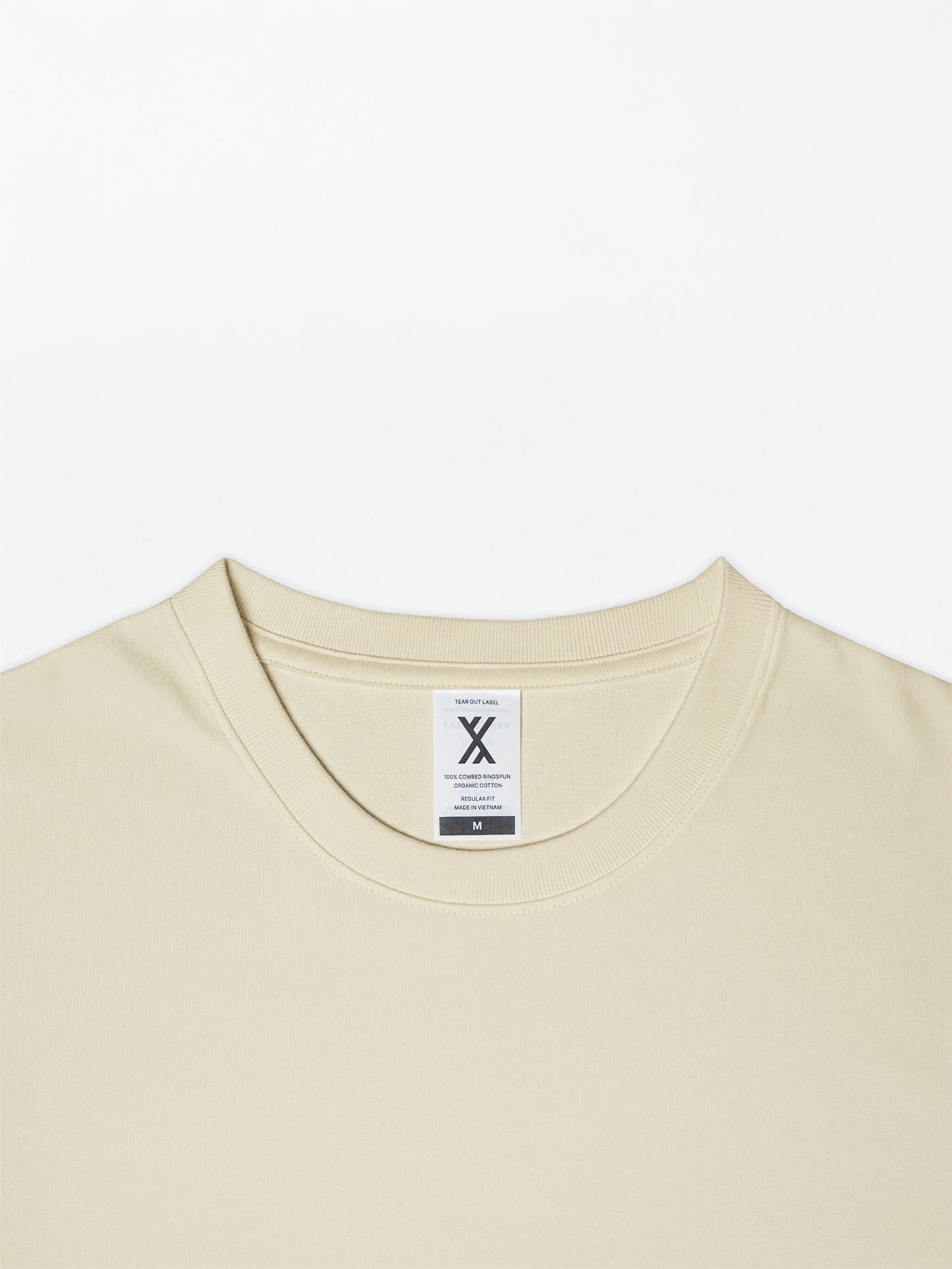 HEAVYWEIGHT ORGANIC COTTON TEE - CLOUD CREAM