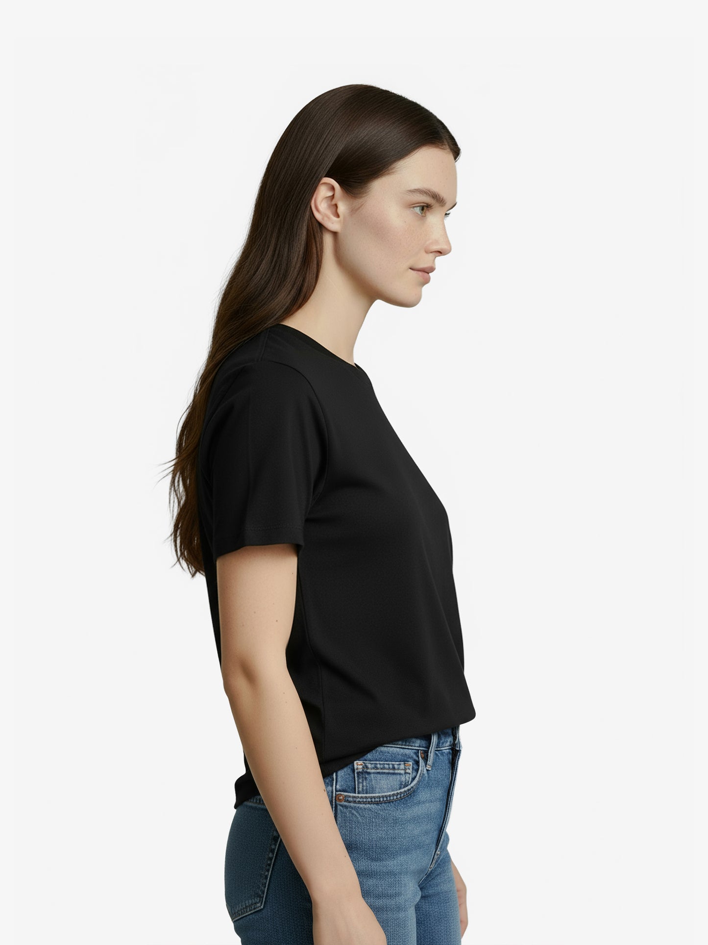 HEAVYWEIGHT ORGANIC COTTON TEE - ANTHRACITE BLACK