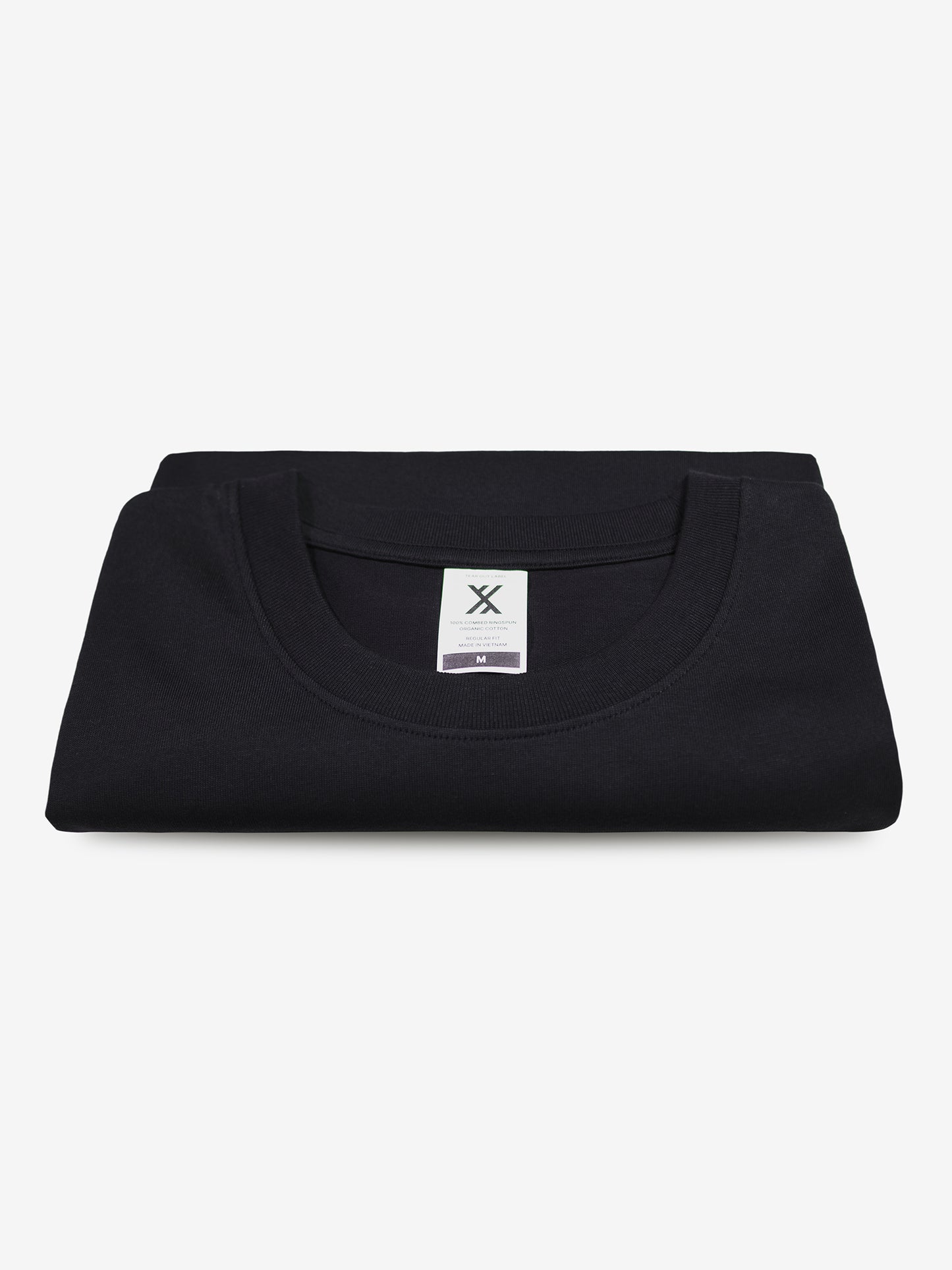 HEAVYWEIGHT ORGANIC COTTON TEE - ANTHRACITE BLACK