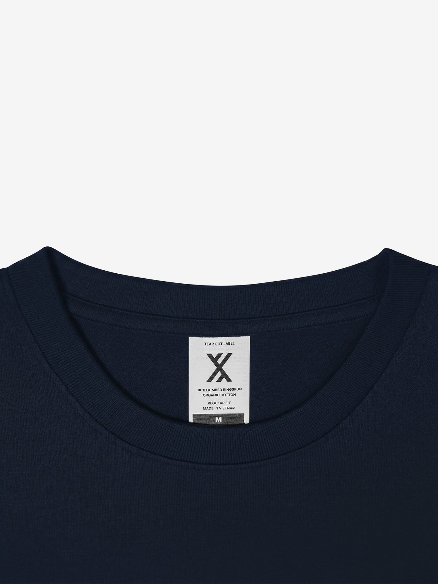 HEAVYWEIGHT ORGANIC COTTON TEE - MIDNIGHT BLUE