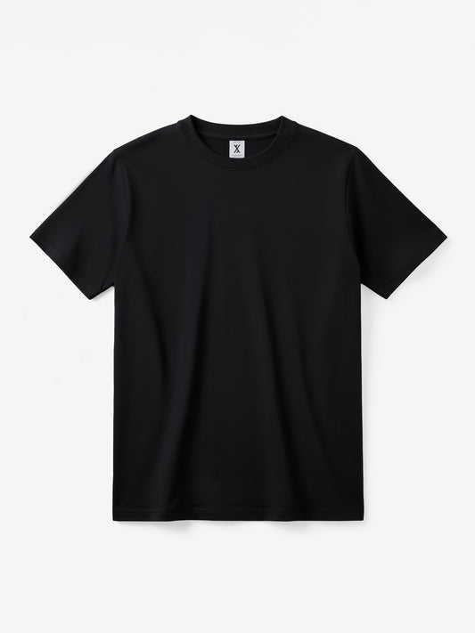 HEAVYWEIGHT ORGANIC COTTON TEE - ANTHRACITE BLACK