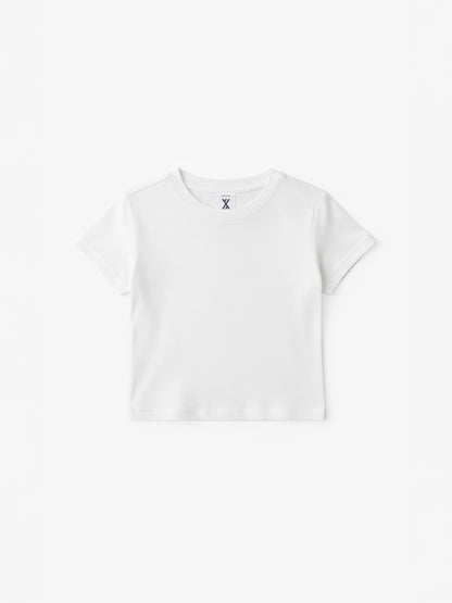 ORGANIC COTTON BABY TEE - BRIGHT WHITE