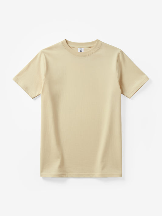 HEAVYWEIGHT ORGANIC COTTON TEE - CLOUD CREAM