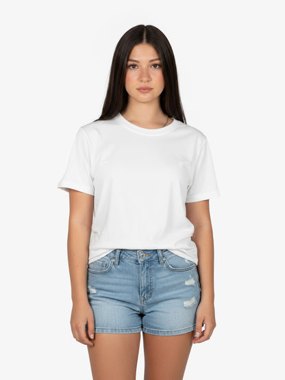 HEAVYWEIGHT ORGANIC COTTON TEE - BRIGHT WHITE