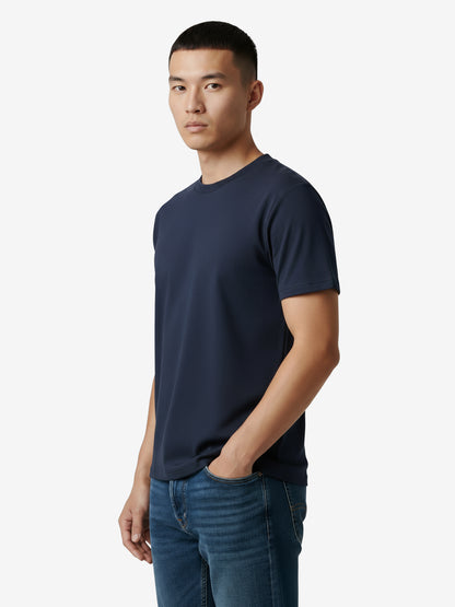 HEAVYWEIGHT ORGANIC COTTON TEE - MIDNIGHT BLUE