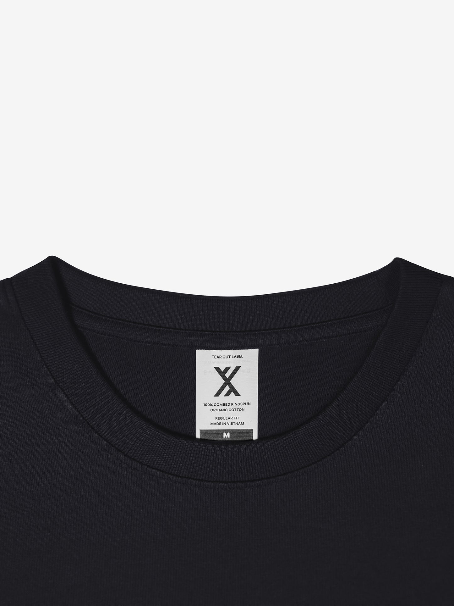 HEAVYWEIGHT 100% ORGANIC COTTON CREW NECK T-SHIRT - ANTHRACITE BLACK